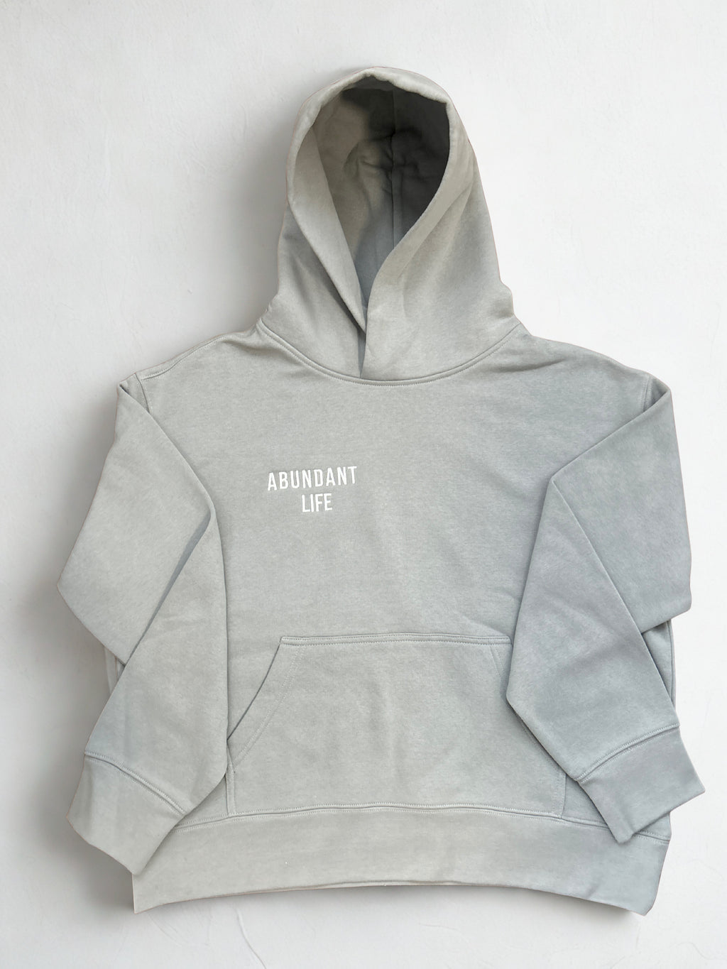 ABUNDANT life Women's Hoodie - Embroidered White