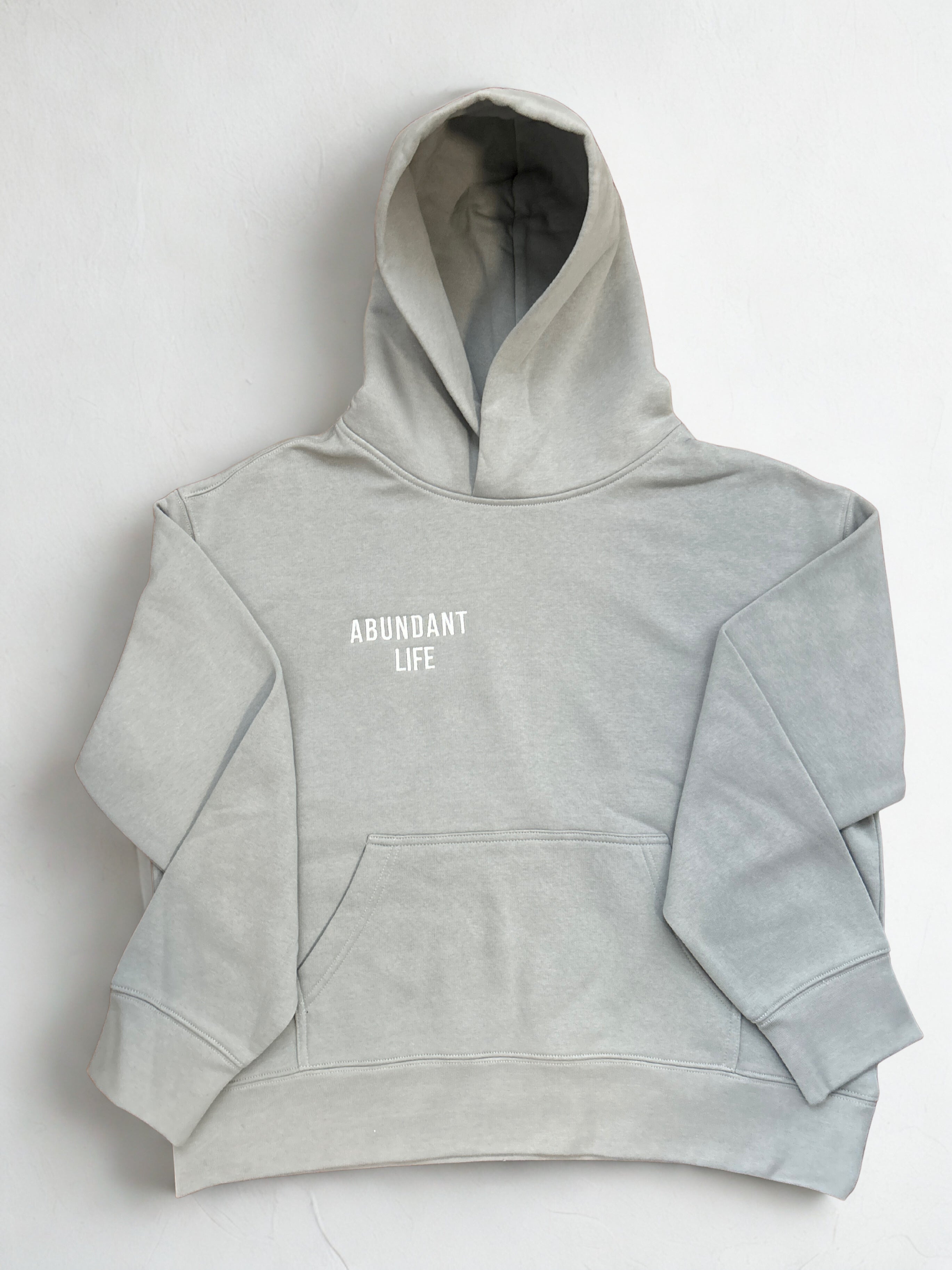 ABUNDANT life Women's Hoodie - Embroidered White